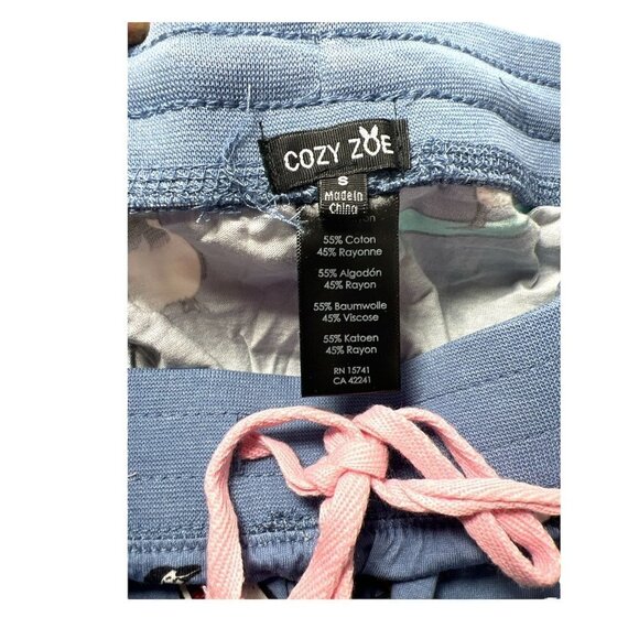 Cozy Zoe Womens Pink Blue Penguins Long Sleeve Pajamas 2 Pc Sets Sz S New - Picture 8 of 9